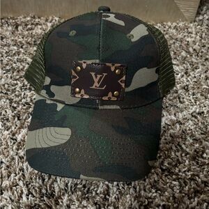 LV Camo baseball hat